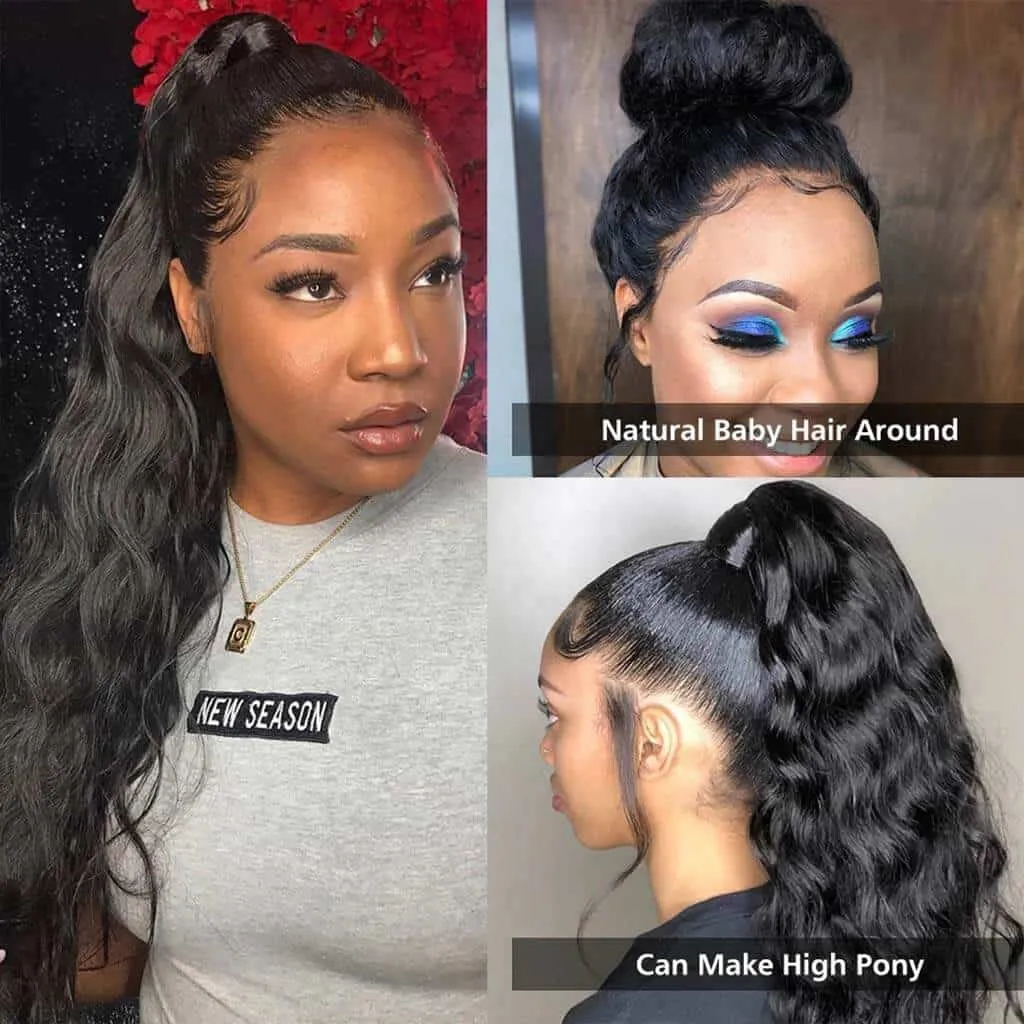 Clear 360 HD Transparent Lace Body Wave Human Hair Wig
