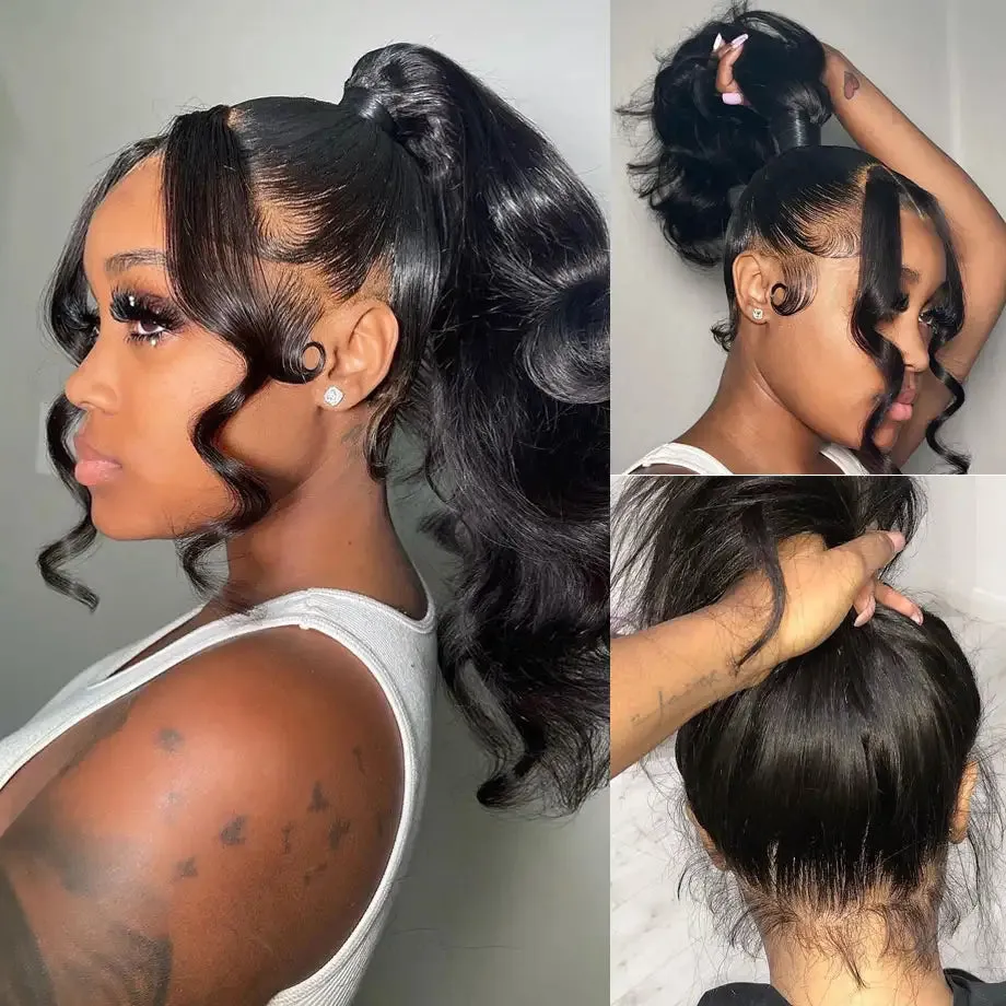 Clear 360 HD Transparent Lace Body Wave Human Hair Wig