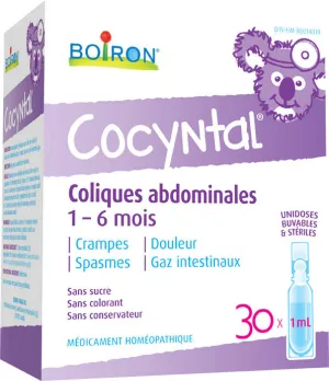 Cocyntal 30 doses soulage les coliques de bébé