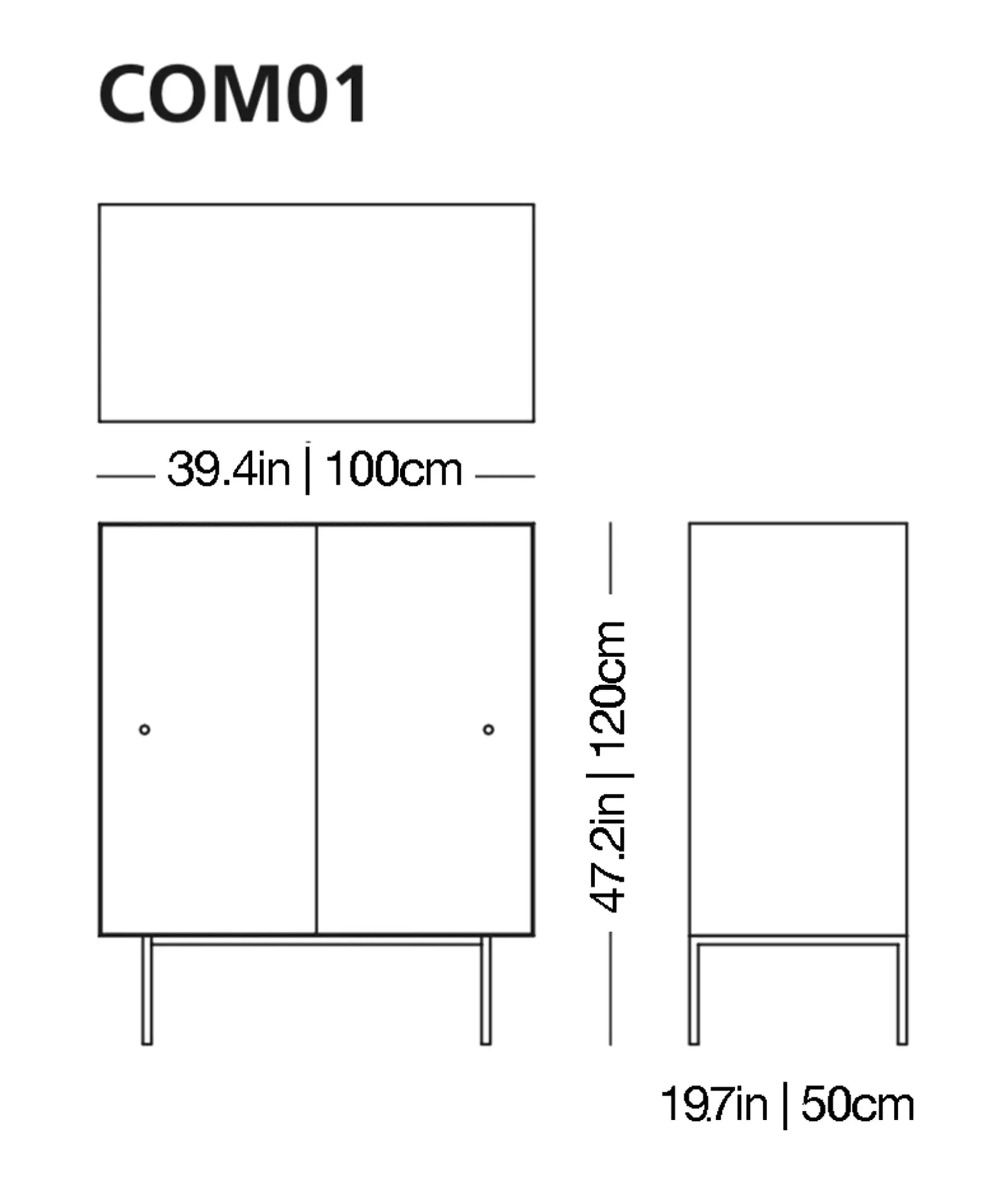 Commodore Glass Storage Unit