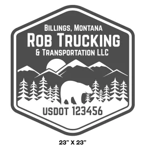 Company Name Truck Decal, 2 Pack