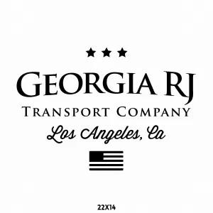 Company Name Truck Decal, 2 Pack