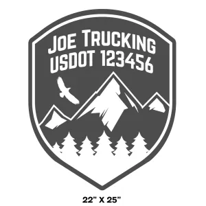 Company Name Truck Decal, 2 Pack