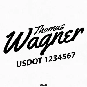 Company Name Truck Decal, 2 Pack