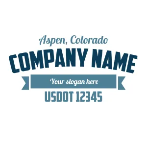 Company Name Truck Door Decal (USDOT), 2 Pack