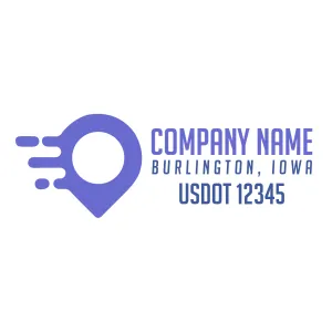 Company Name Truck Door Decal (USDOT), 2 Pack