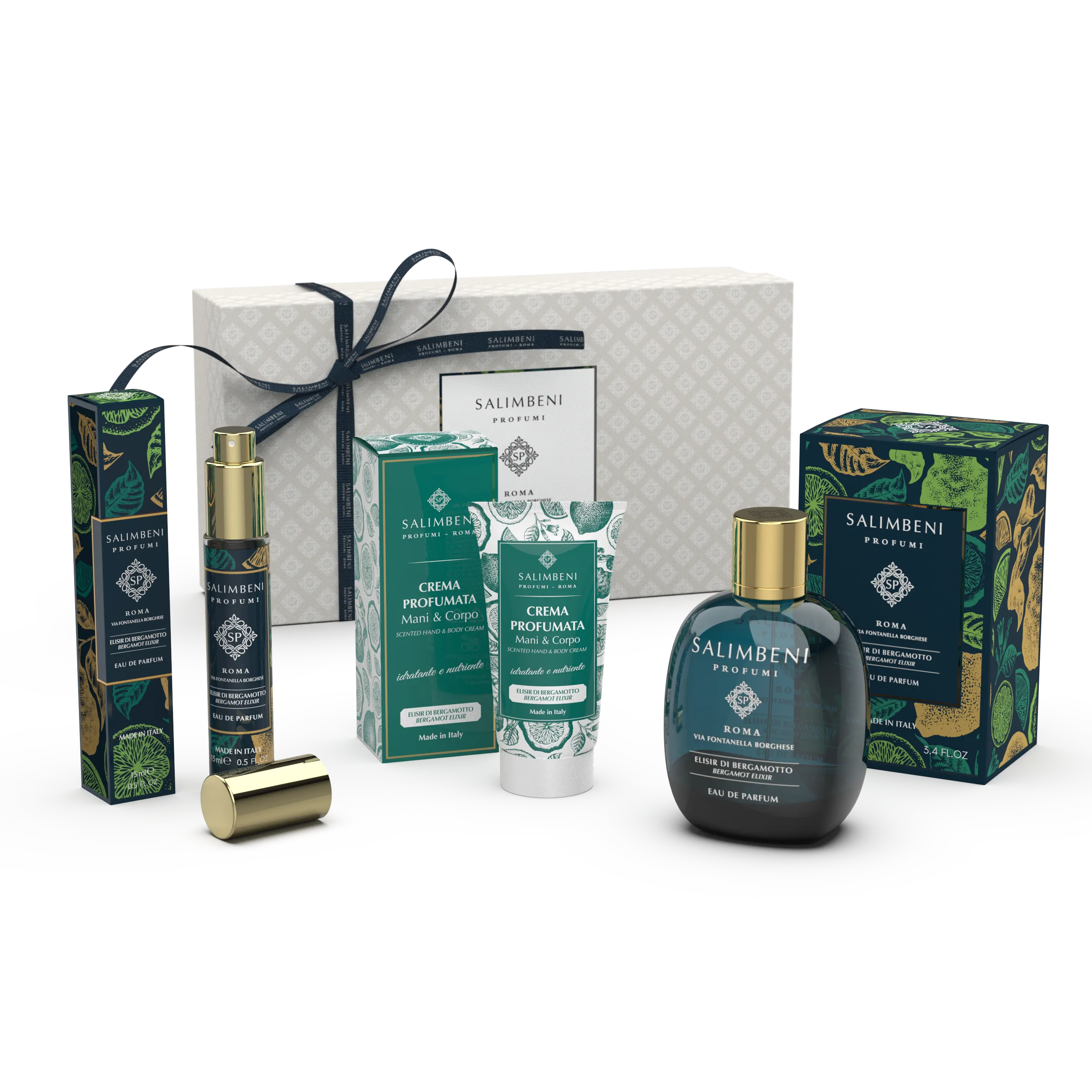 Confezione Regalo A SCELTA (Eau de Parfum 100ml   Eau de Parfum da viaggio 15ml   Crema Profumata per Mani e Corpo 50ml della stessa fragranza)