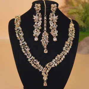Copper Designer Style Necklace Set