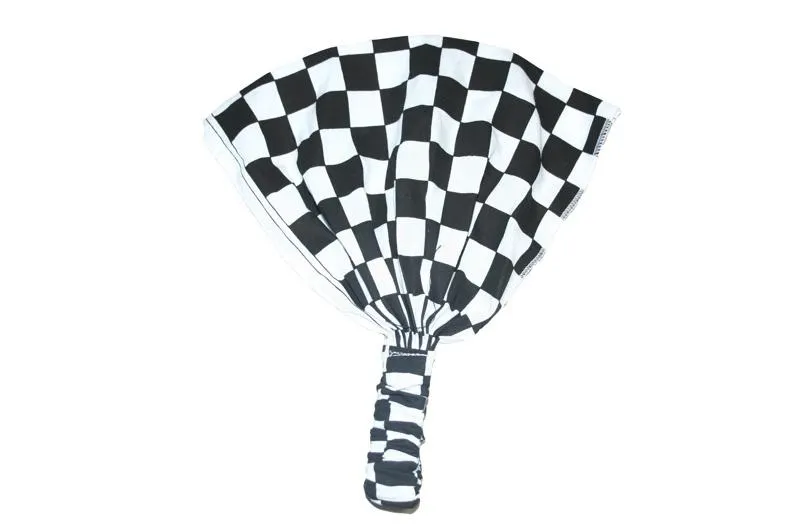 Copy of Black and White Checked Elastic Bandana