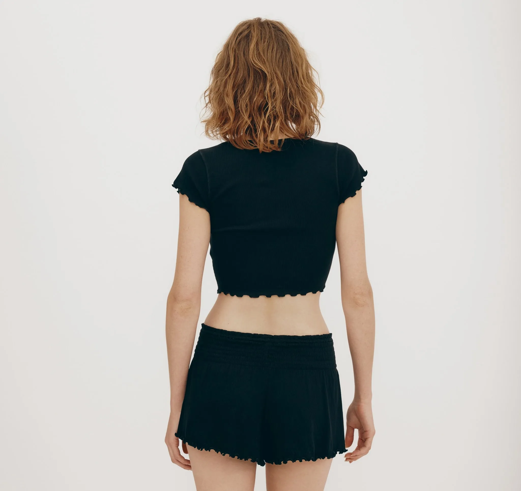 Core Bold Rib Smocked Shorts