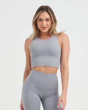 Core Trainer Britney Active Crop - Grey