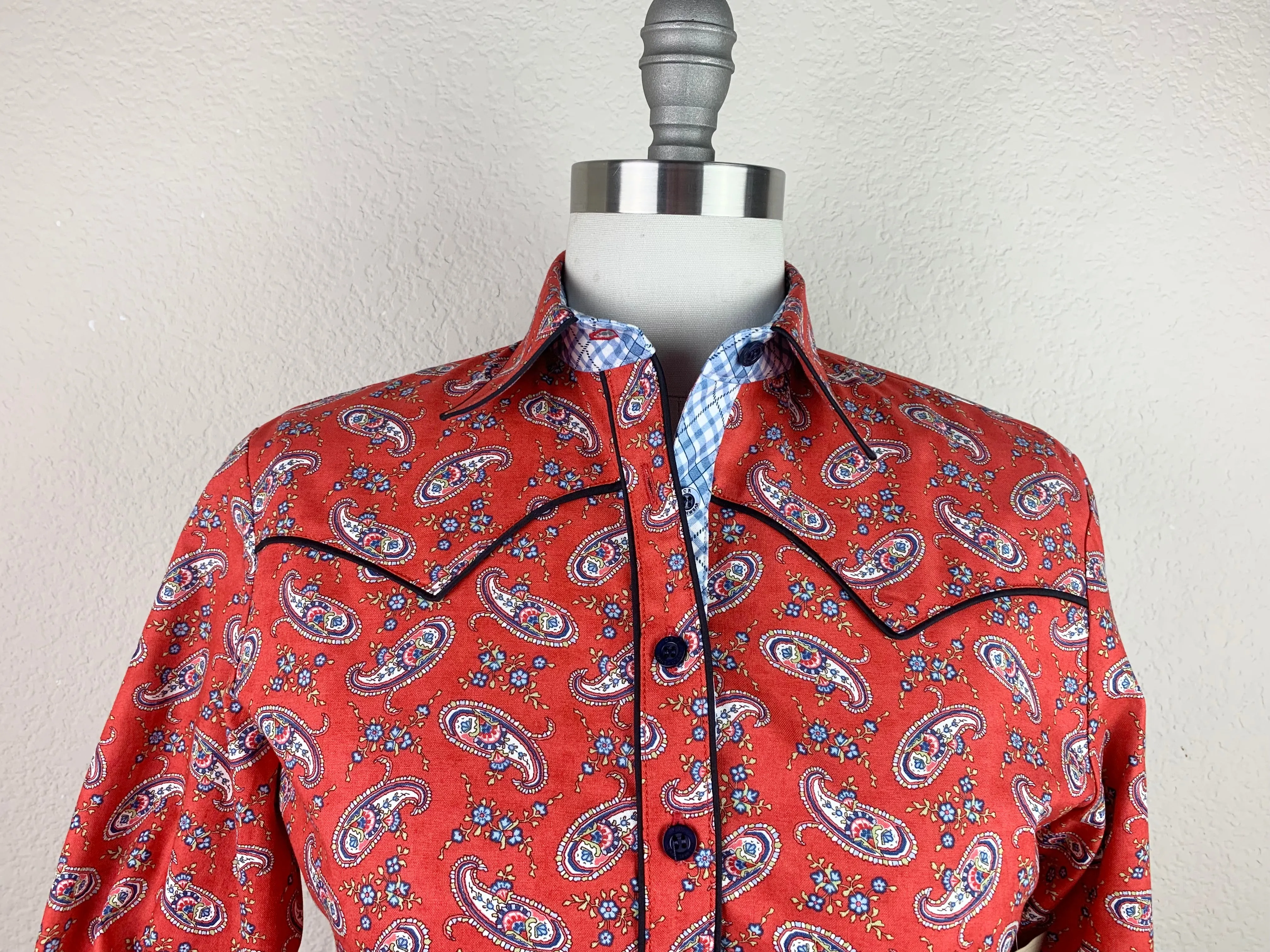 CR Western Pro Red Howdy Paisley - FINAL SALE