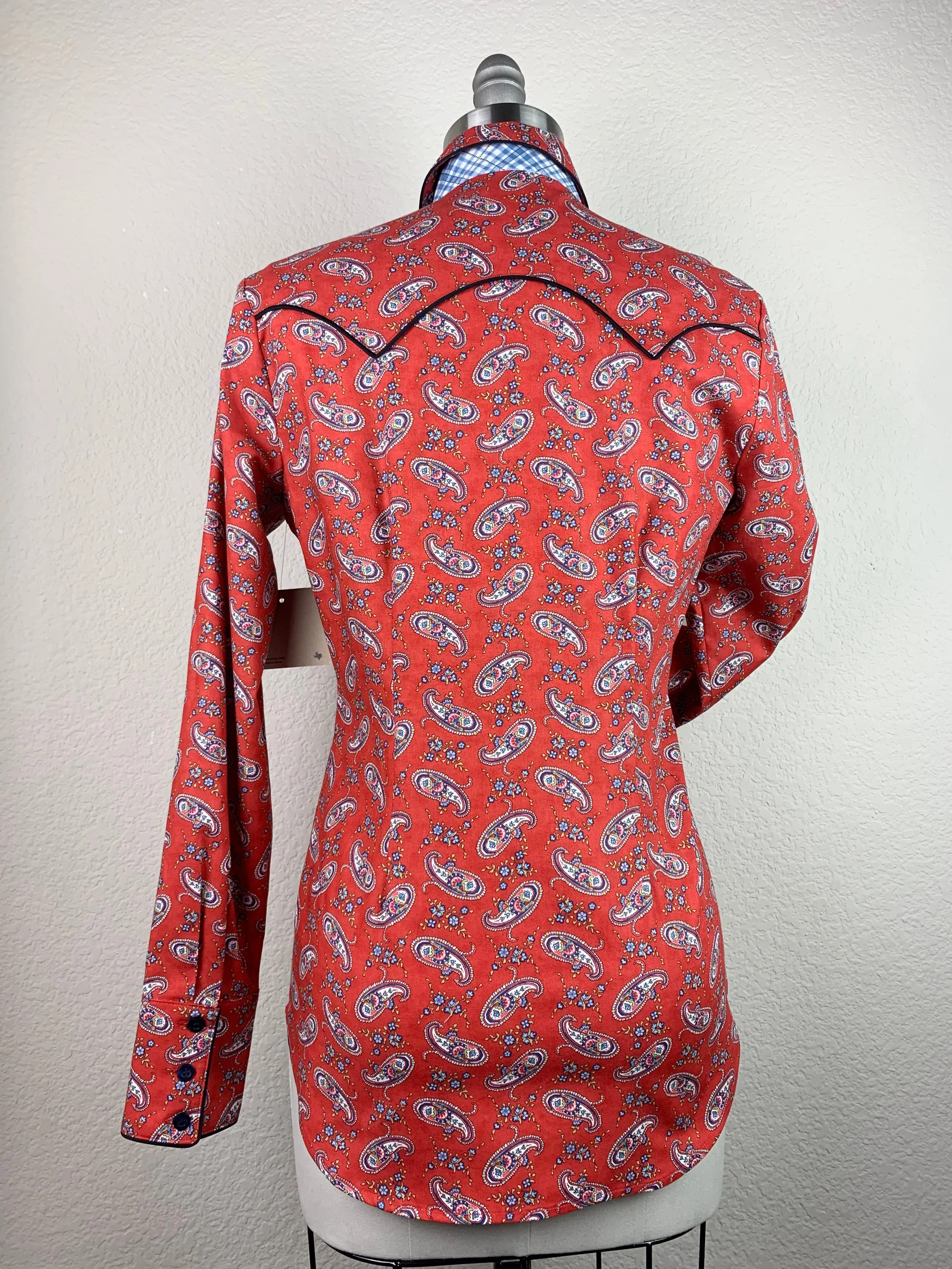 CR Western Pro Red Howdy Paisley - FINAL SALE