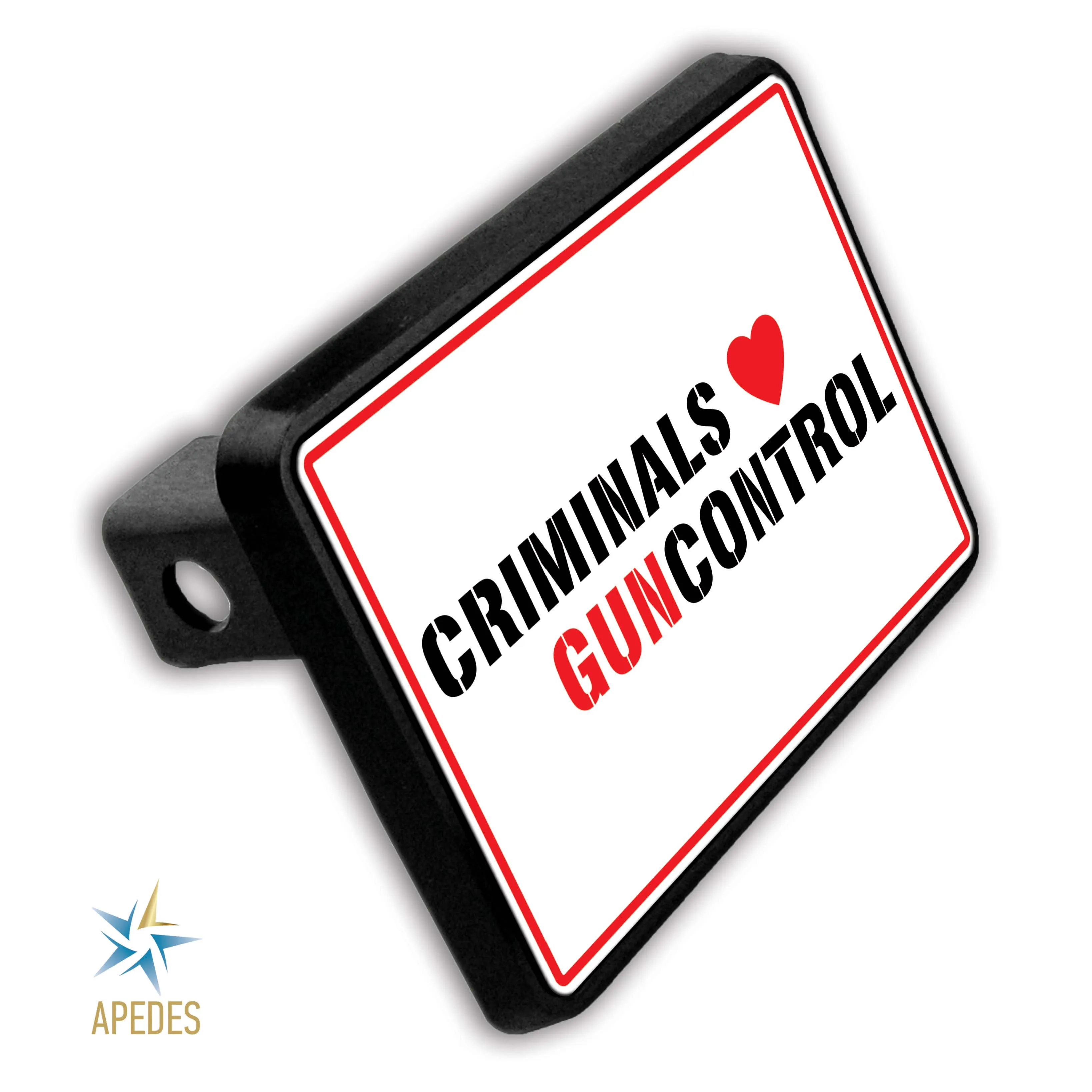 Criminals Guncontrol Trailer Hitch Cover