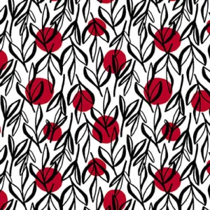 Crimson Garden Black/Red