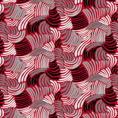 Crimson Garden Red/Gray