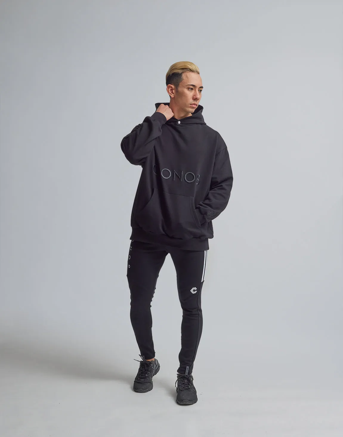 CRONOS BOLD LOGO HOODIE【BLACK】
