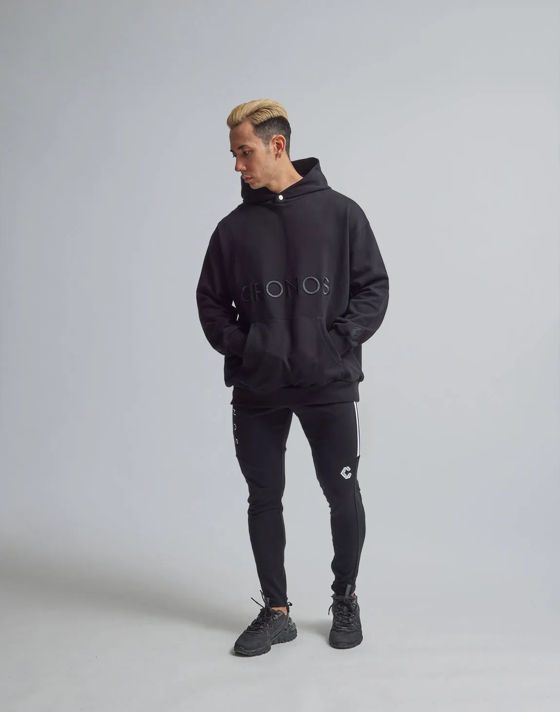 CRONOS BOLD LOGO HOODIE【BLACK】