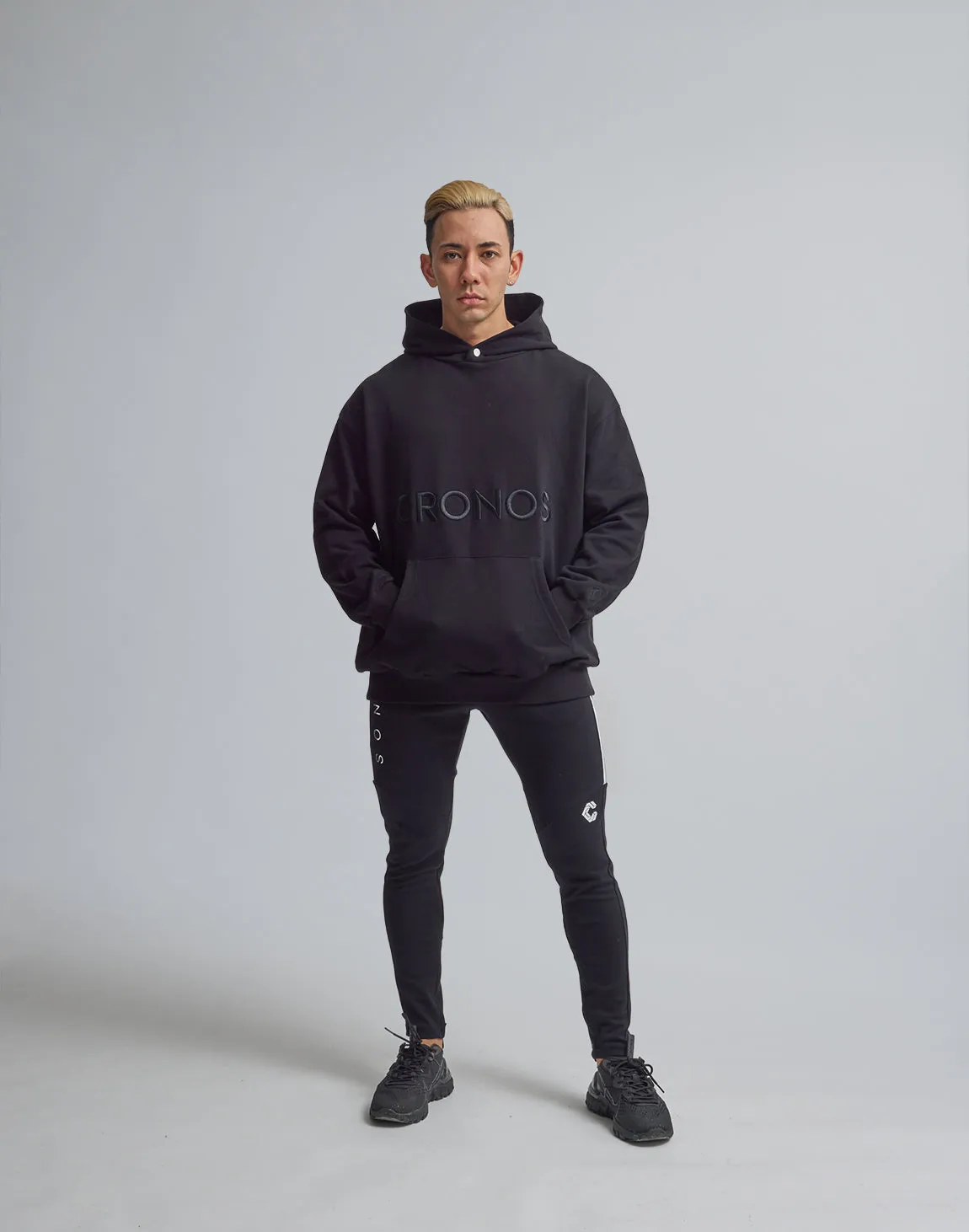 CRONOS BOLD LOGO HOODIE【BLACK】