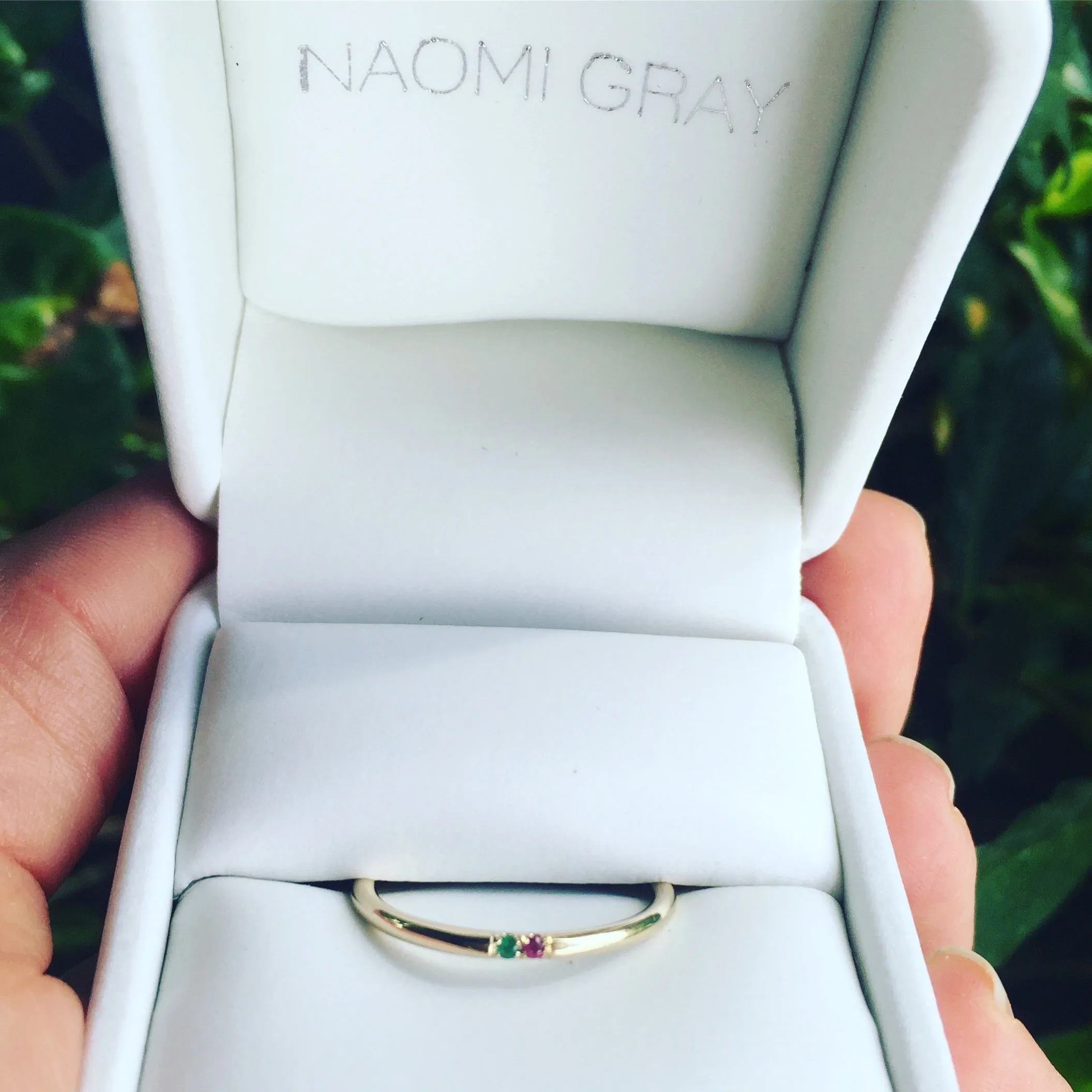 Custom Birthstone Band