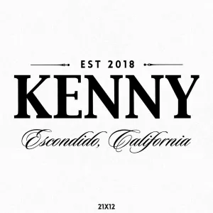 Custom Company Name Truck Decal, 2 Pack