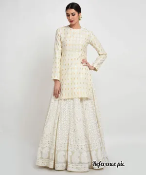 Custom Designer Georgette Chikankari Lehenga