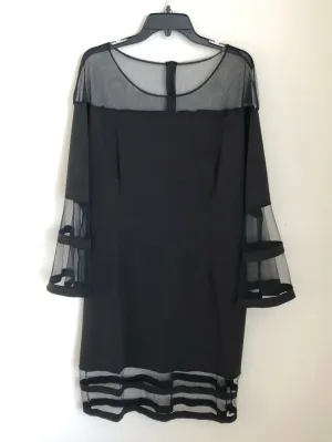 Cute see through bell sleeve dress