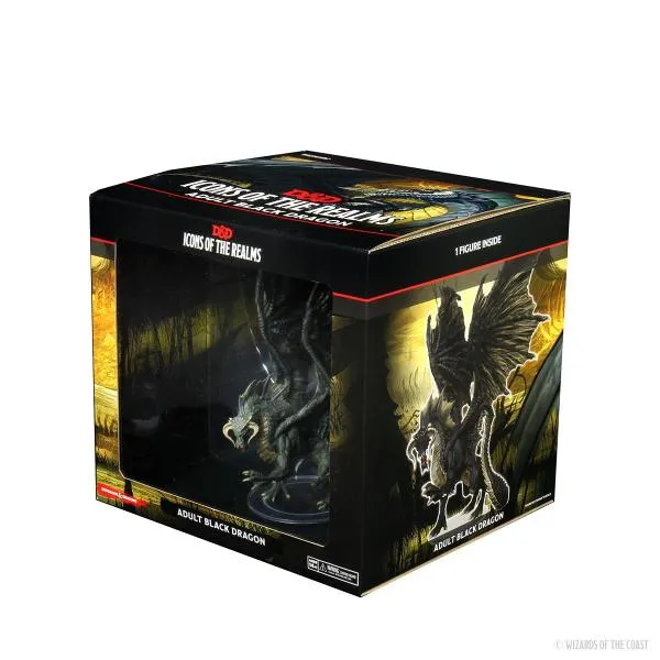 D&D Icons of the Realms: Adult Black Dragon Premium Figure
