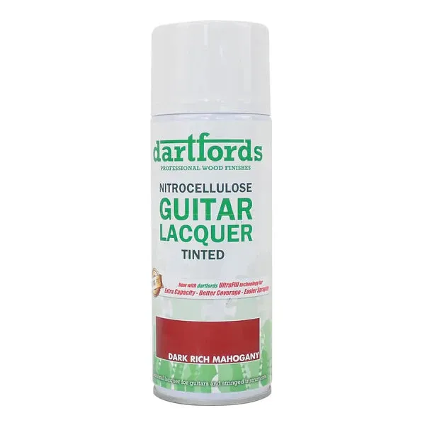 Dartford's Nitrocellulose Guitar Lacquer Aerosol, Tinted See-Through, 400ml Aerosol