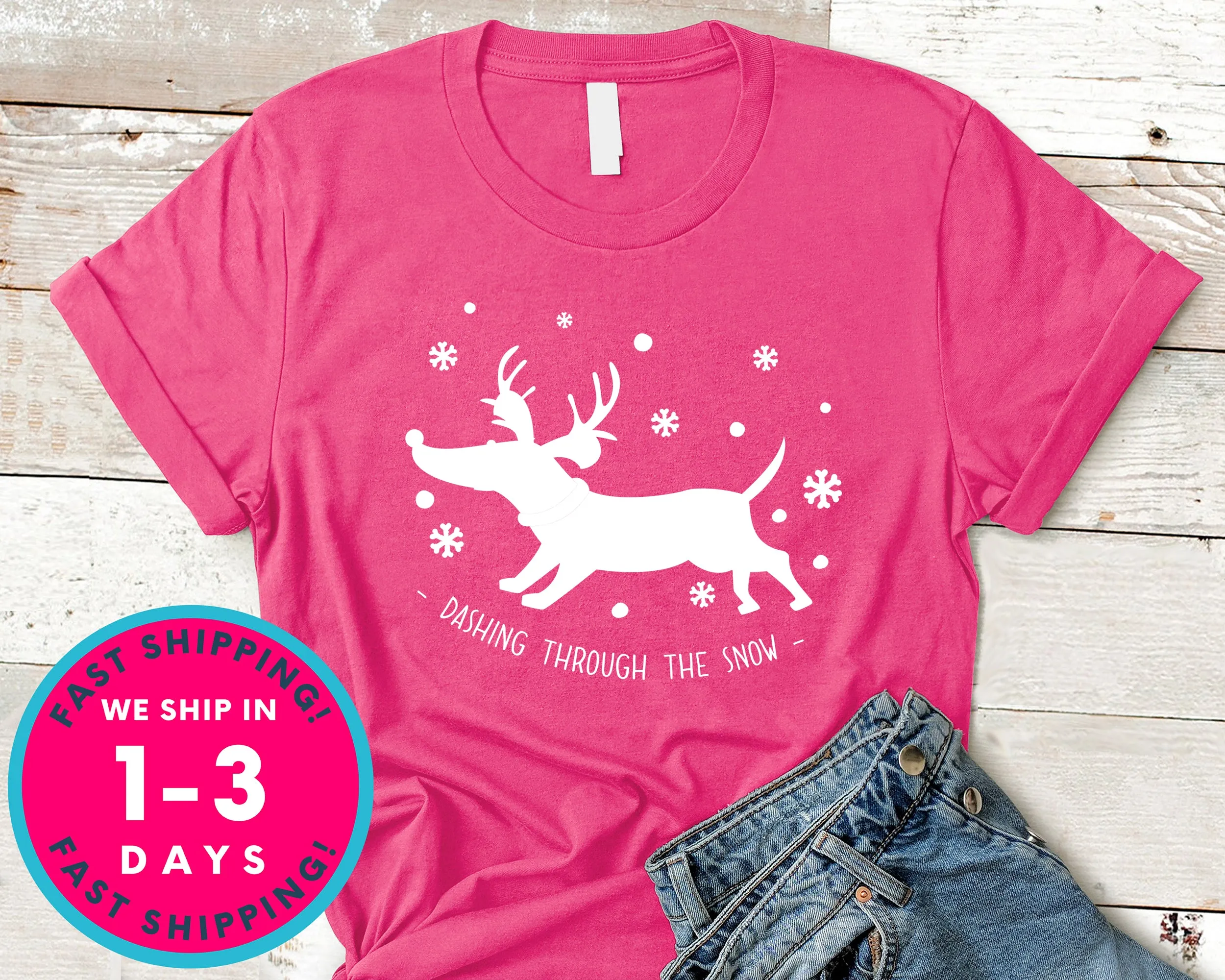 Dashing Through The Snow T-Shirt - Christmas Shirt