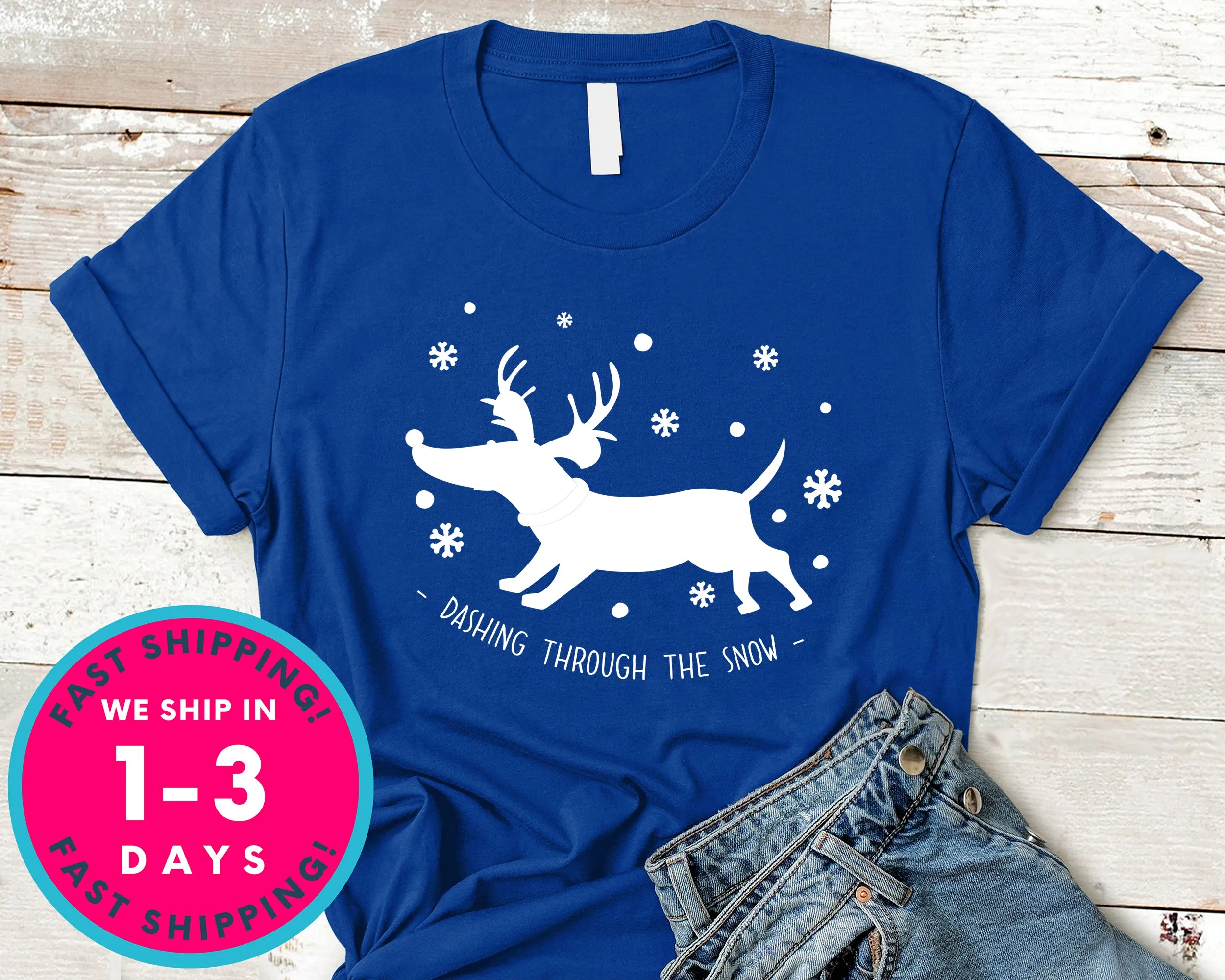 Dashing Through The Snow T-Shirt - Christmas Shirt