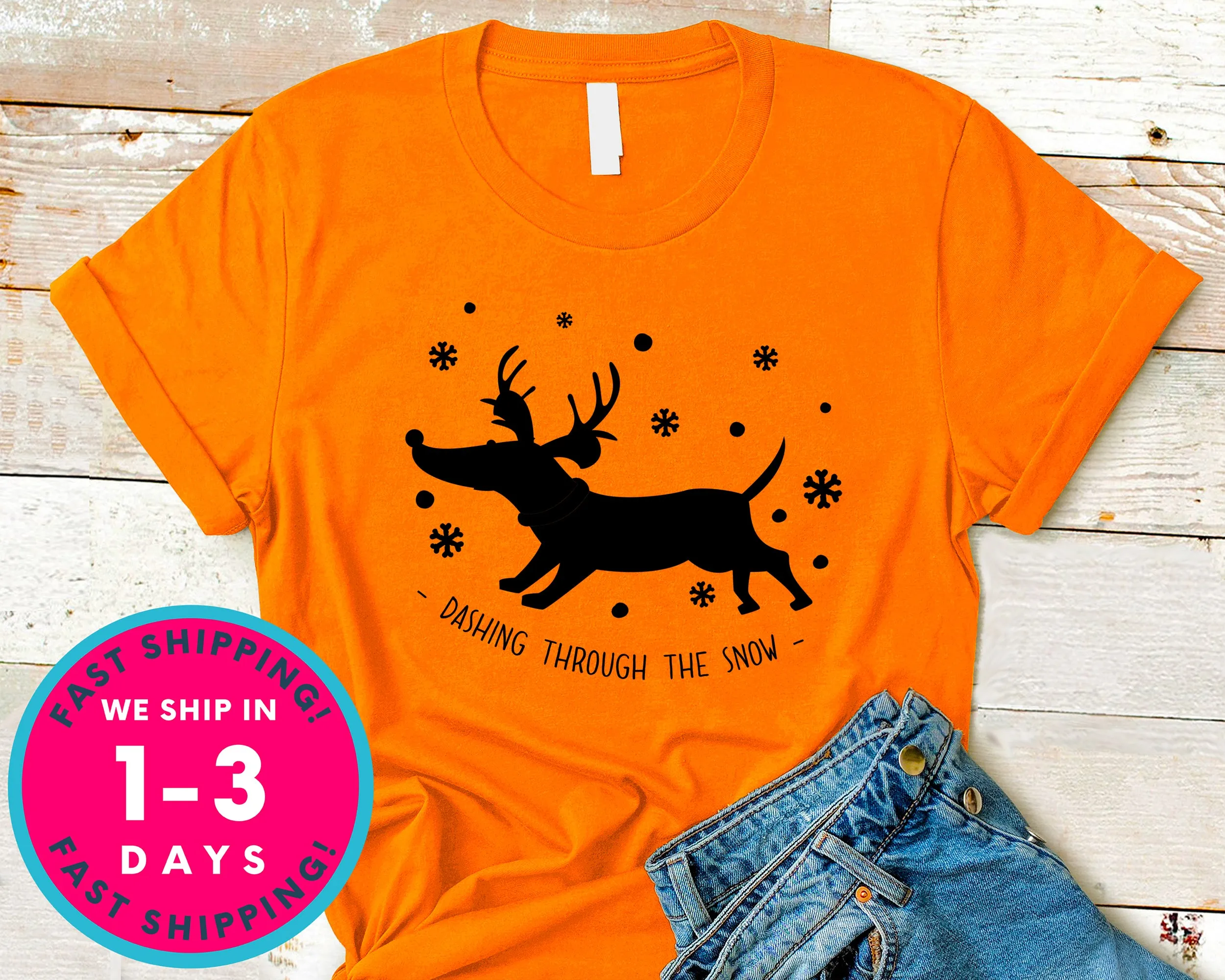 Dashing Through The Snow T-Shirt - Christmas Shirt