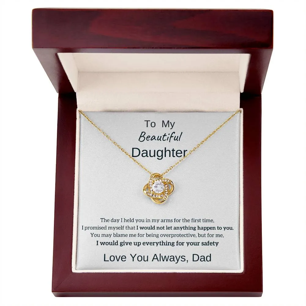 Daughter Necklace Gift from Dad, Gift From Dad, Daughter Gift, Daughter Necklace, 14k White Gold , Top Gift for Daughter