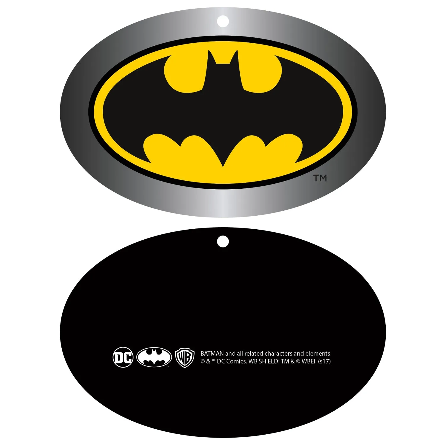DC Comics Batman Logo Saturated Official Men's T-shirt (Black)