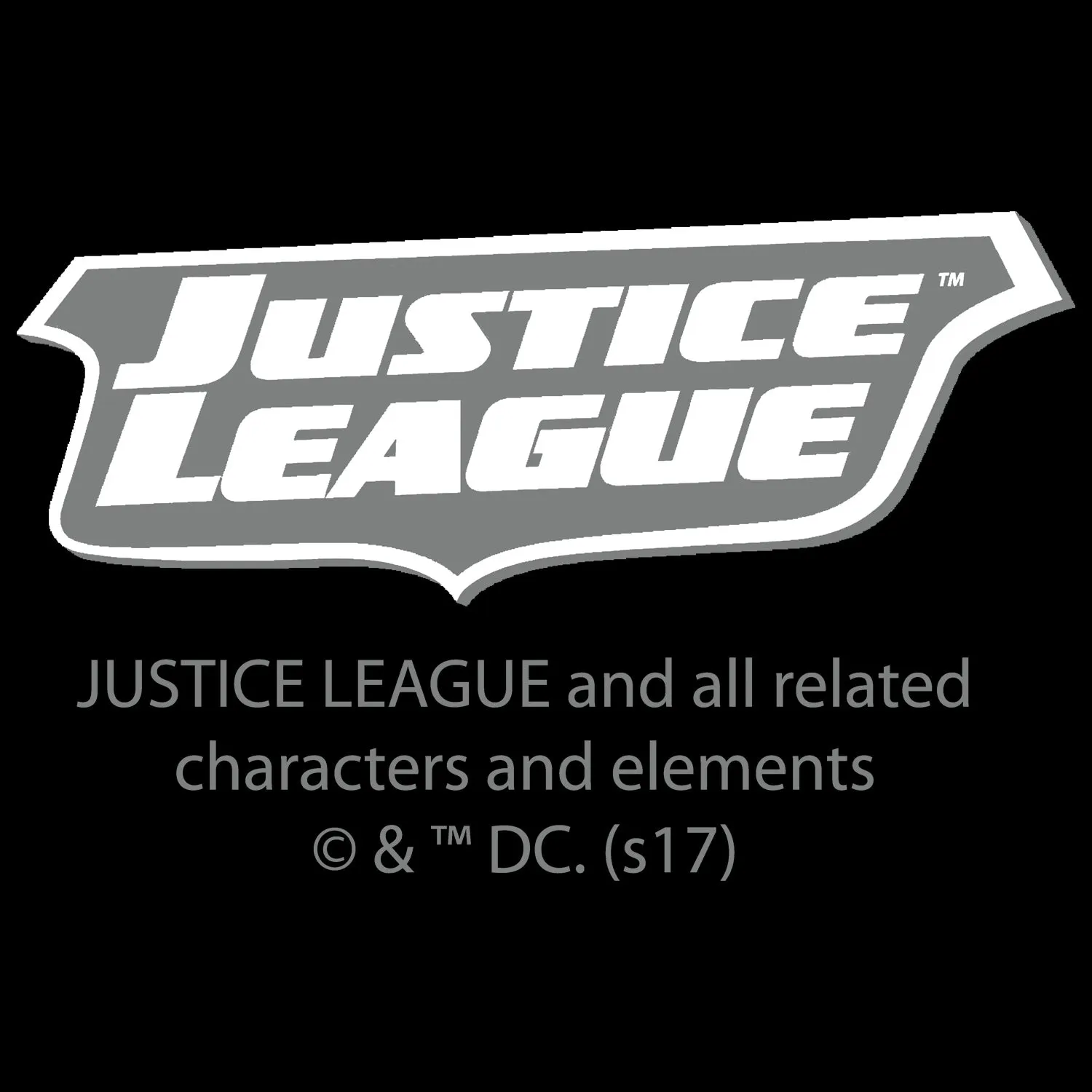 DC Comics Crisis Logo Justice League Official Men's T-shirt (Black)