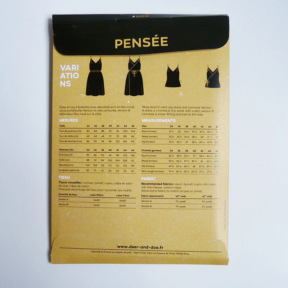 Deer & Doe Patterns : Pensee Dress