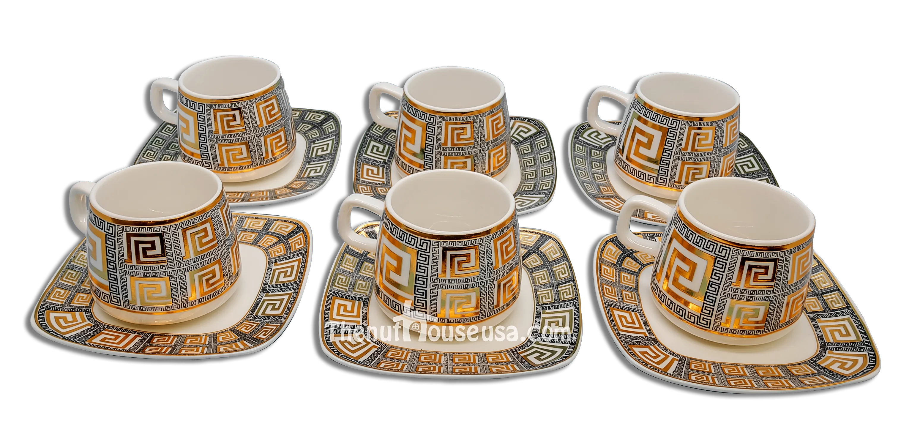 Designer 4 Turkish Coffee set 6pc  (T3)