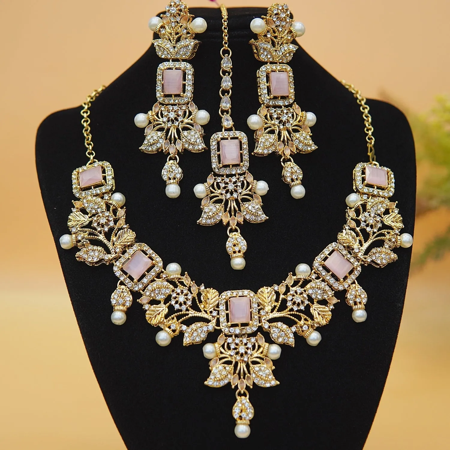 Designer Copper Haseen Necklace Set