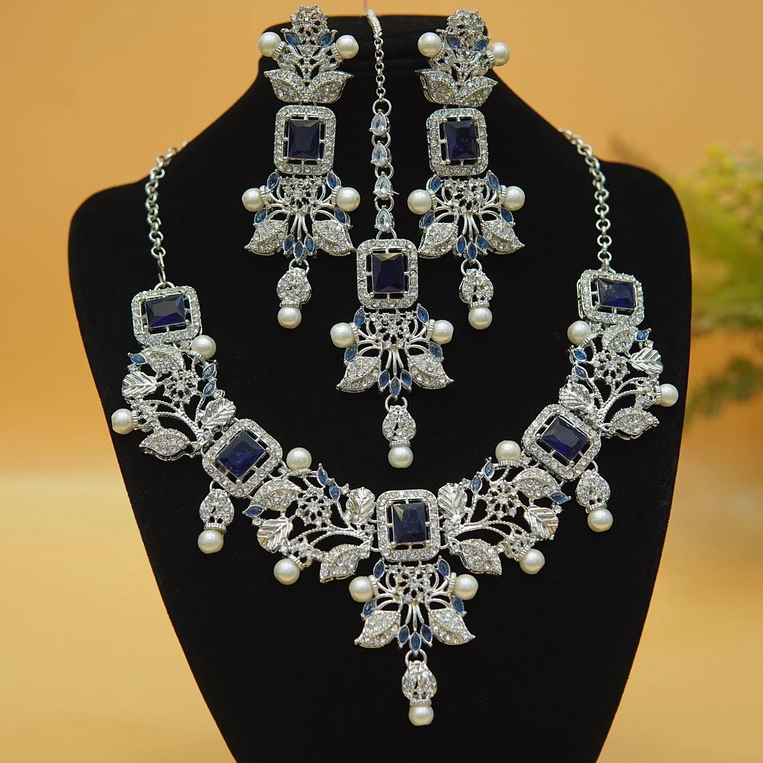 Designer Copper Haseen Necklace Set