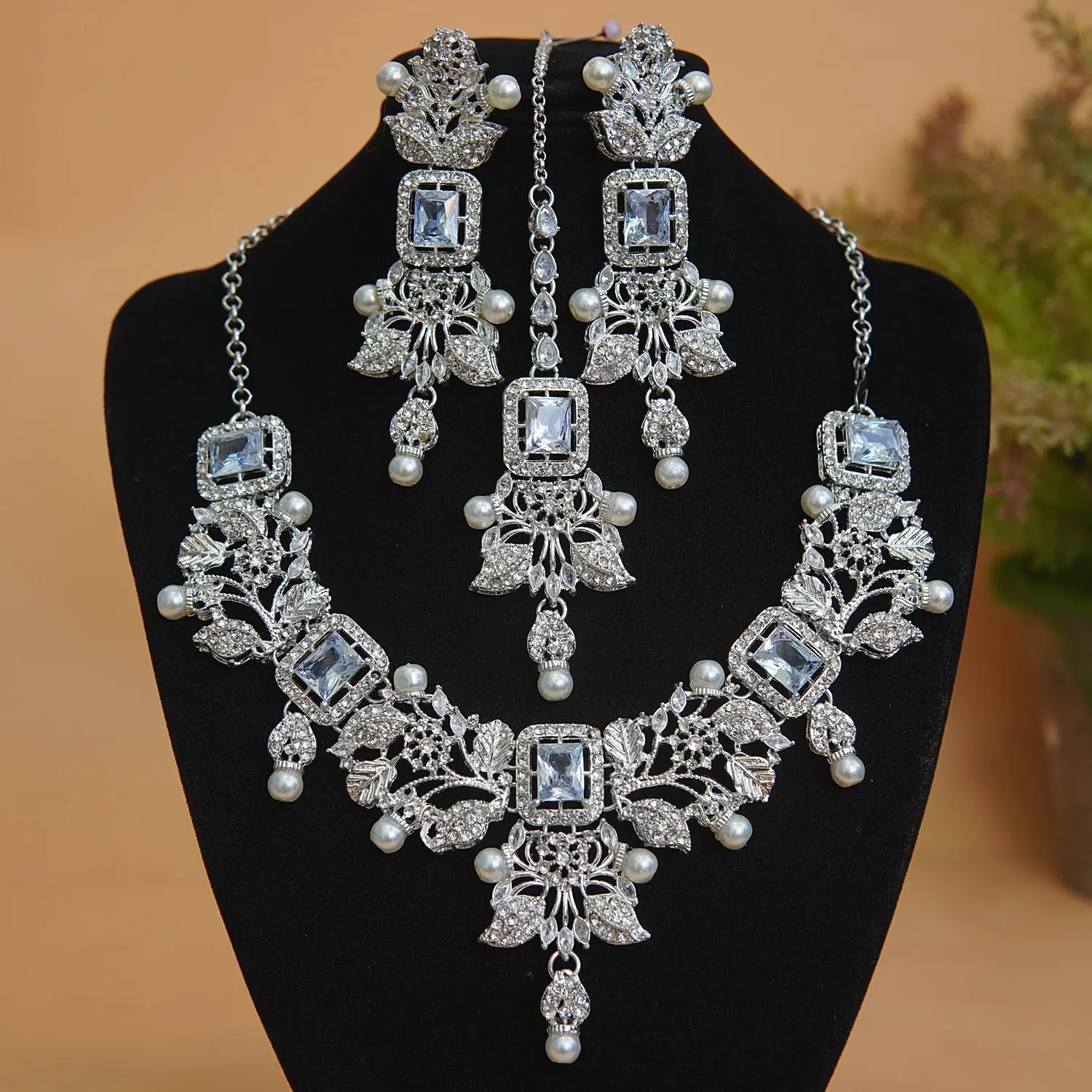Designer Copper Haseen Necklace Set