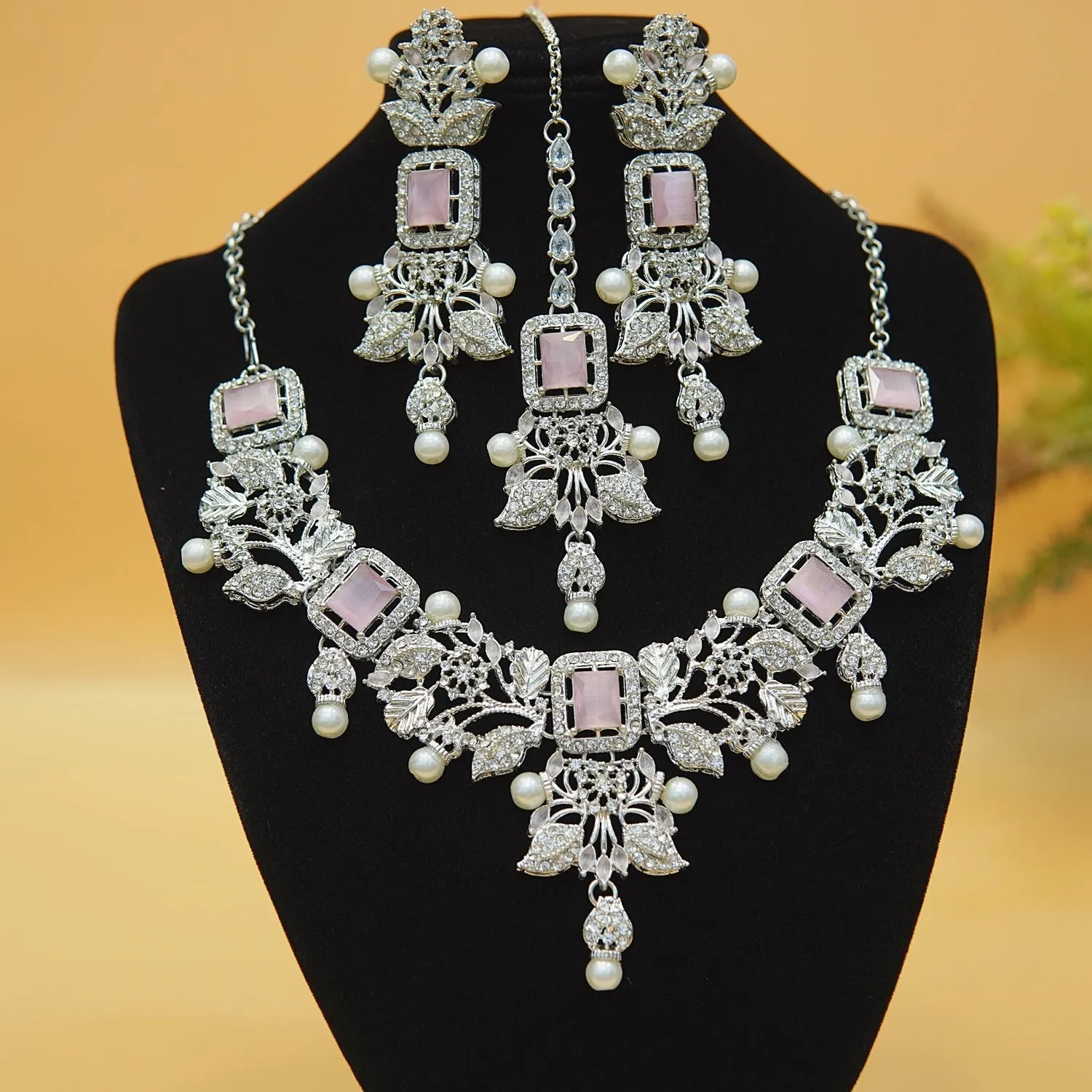 Designer Copper Haseen Necklace Set