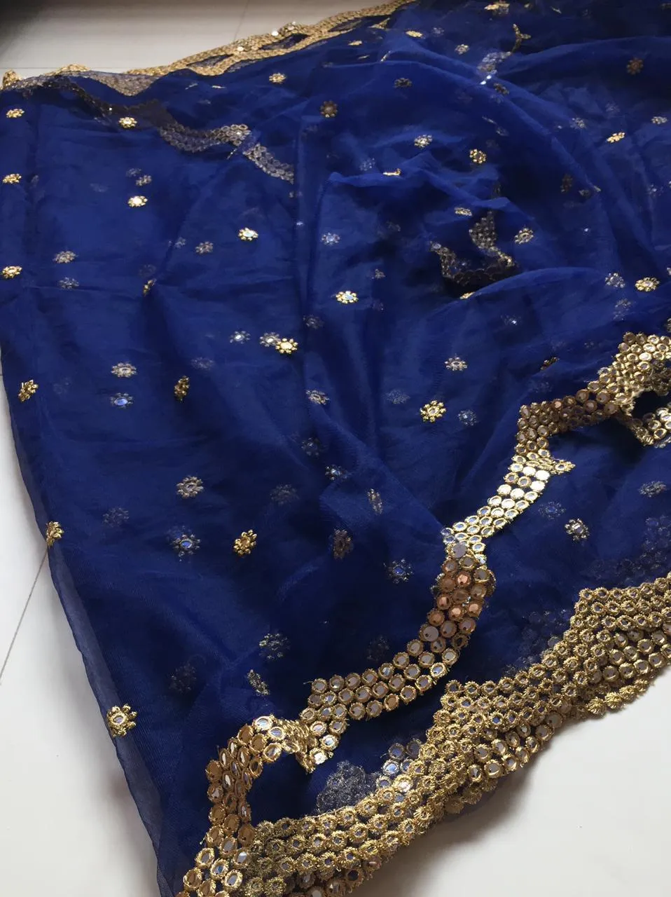 Designer Dupatta In Blue