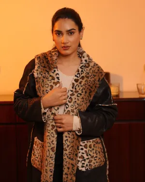 Designer Faux Fur Hooded Jacket