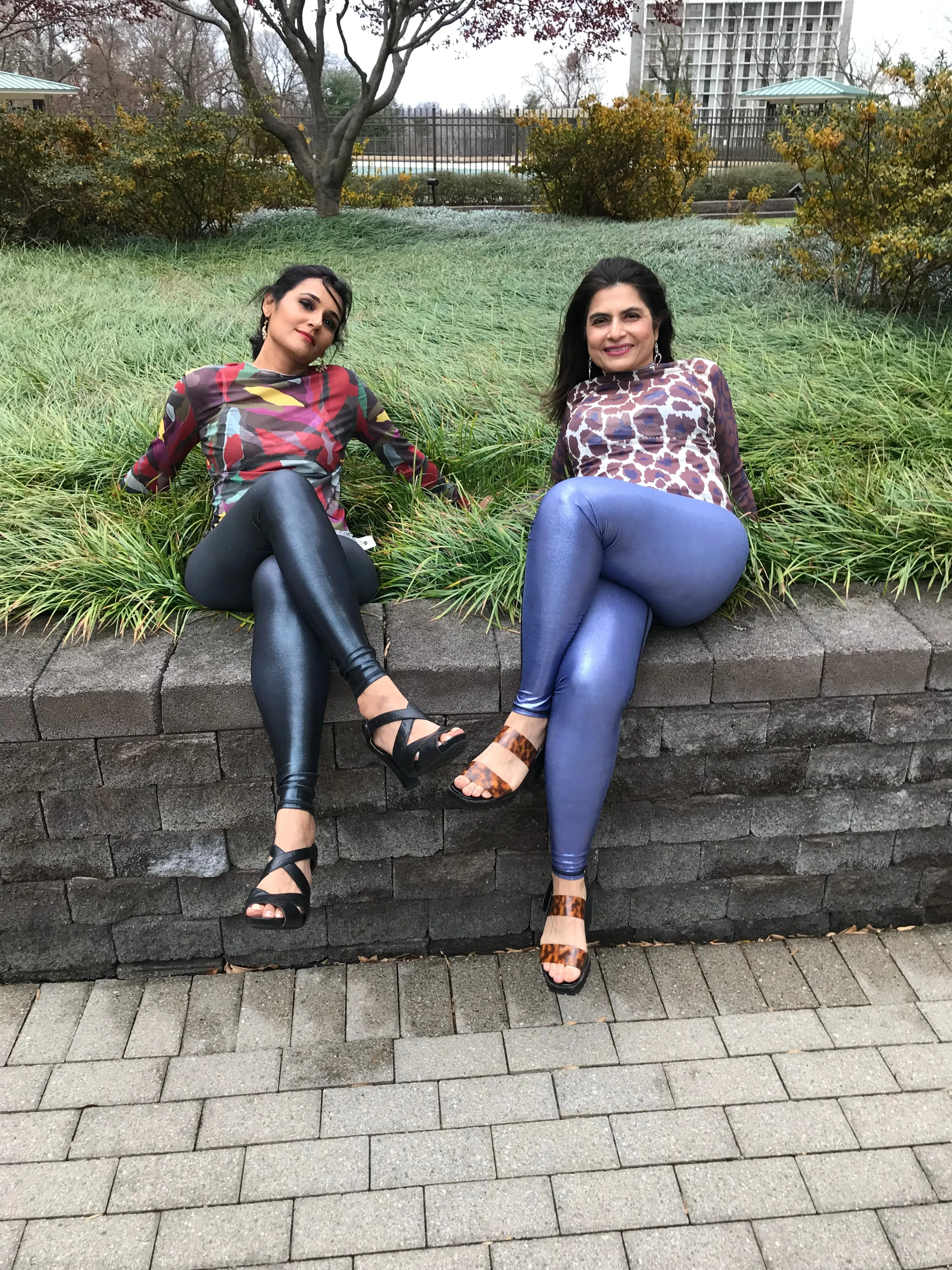Designer Foil Leggings