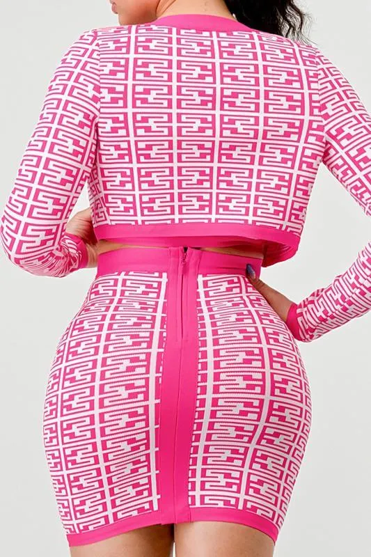 DESIGNER INSPIRED 3PC MINI SKIRT SET