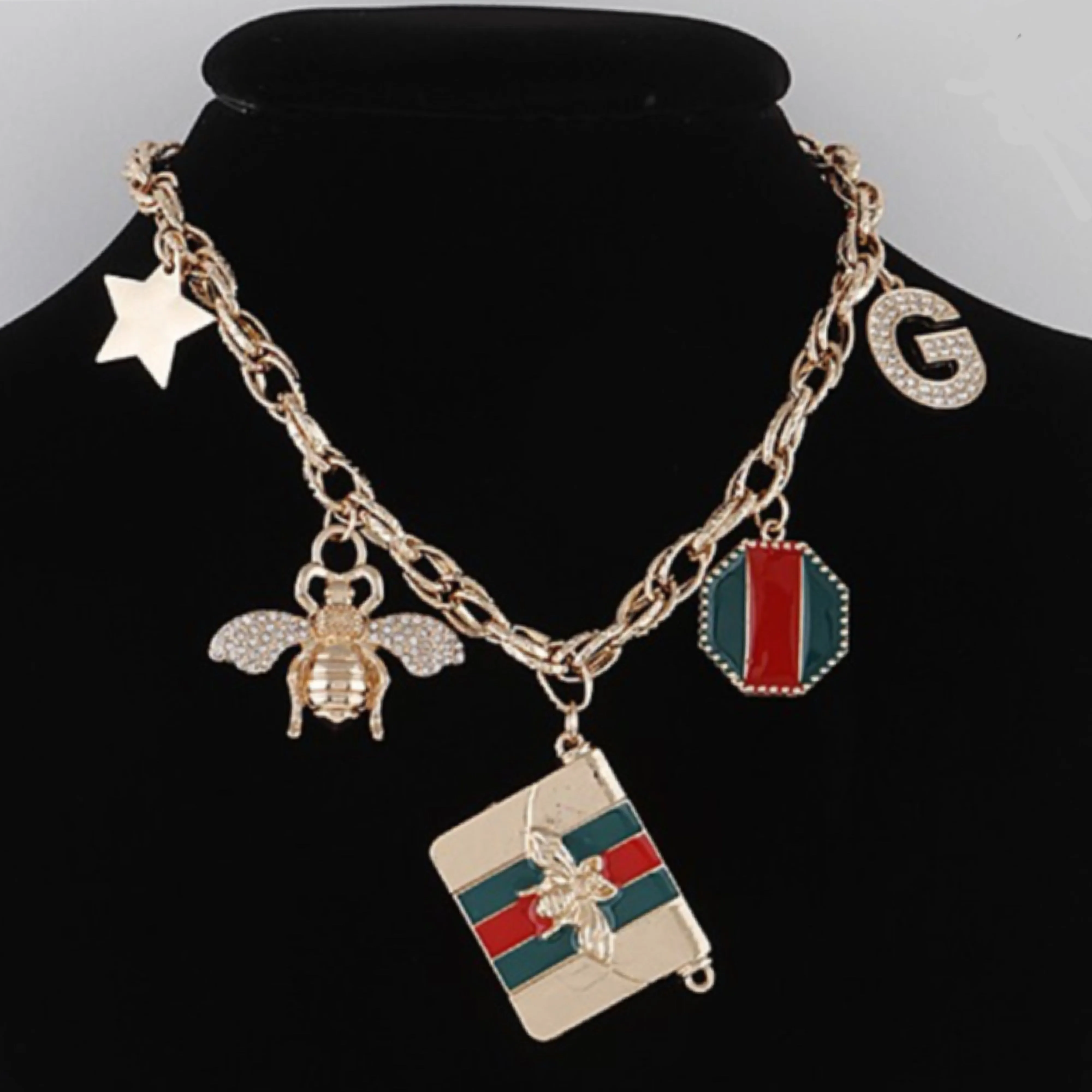 Designer Inspired Charm Necklace