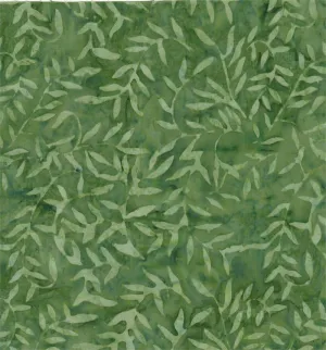 Designer Palette Print Batiks Leafy Green