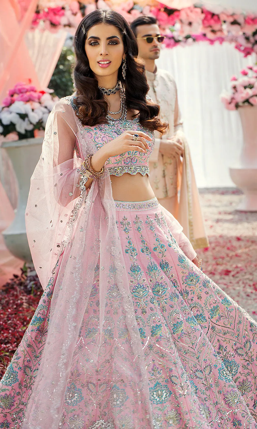 Designer Pink Bridal Wear for Wedding #N7026