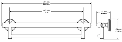 Designer Towel Bar Grab Bar