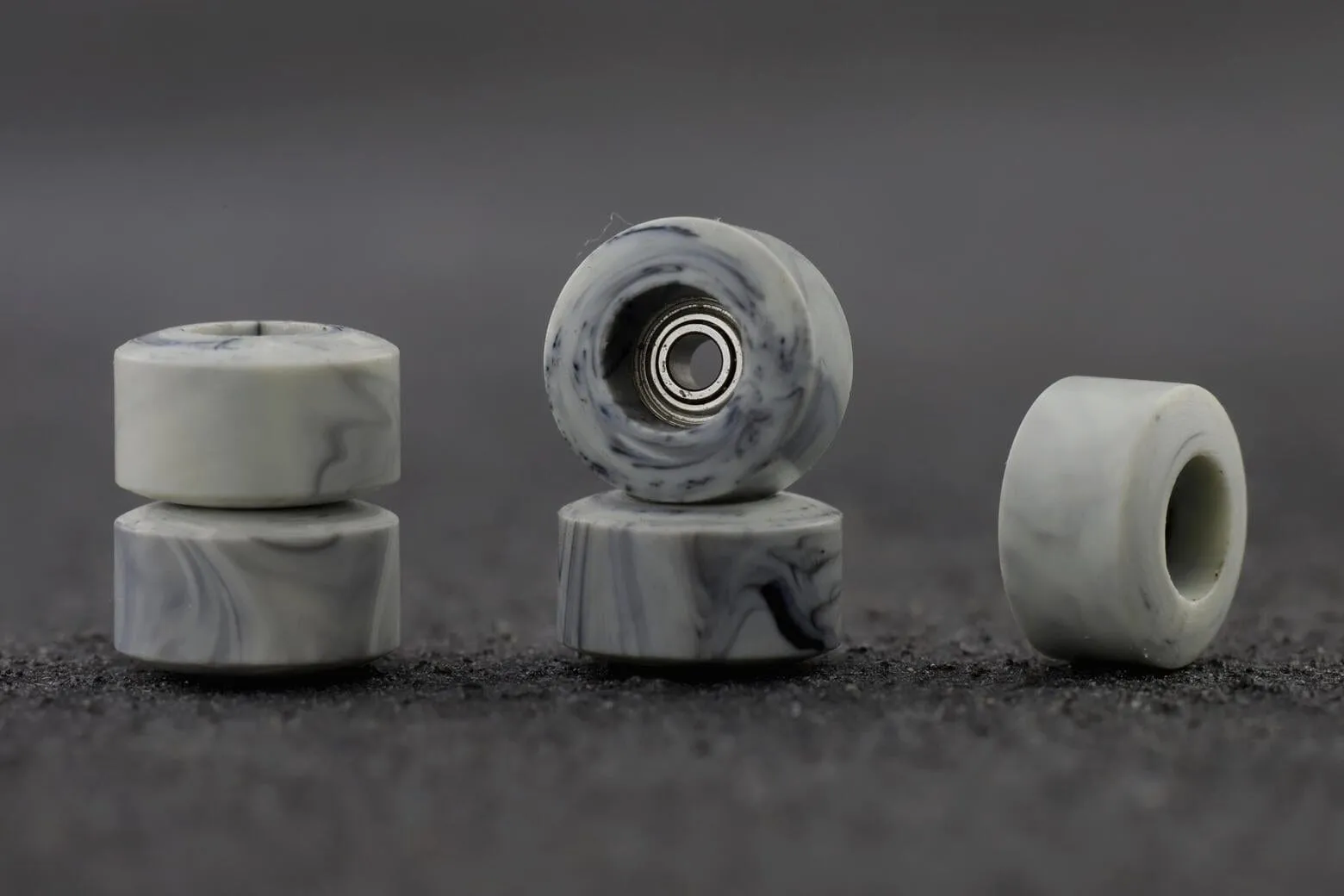 Dirty FB illPills -  Oreo Swirl Urethane Fingerboard Wheels (70D Street Shape)